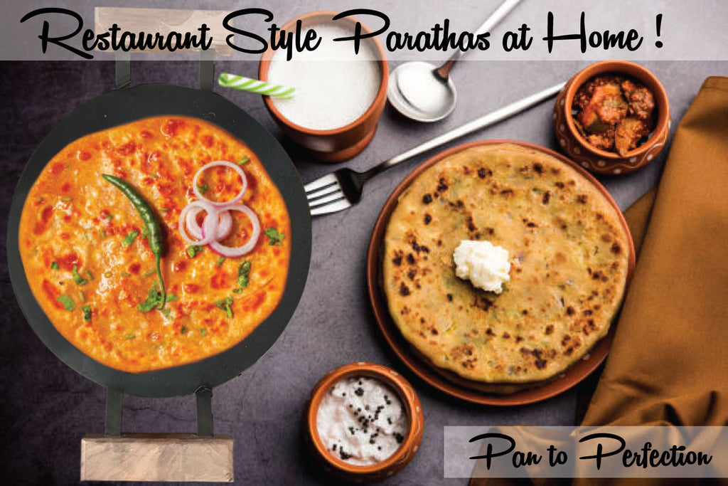 Pure Iron Tawa 12 Inch / 30 cm – Wooden Double Handle