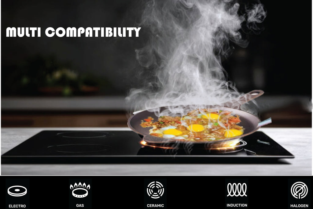 6th Planet CAST Iron Omelette Pan – 8" Long Handle Skillet | Non-Stick, Chemical-Free, Natural Finish | Ideal for Dosa, Chapati, Shallow Frying | Smooth, Non-Toxic, Pre-Seasoned Cast Iron Cookware