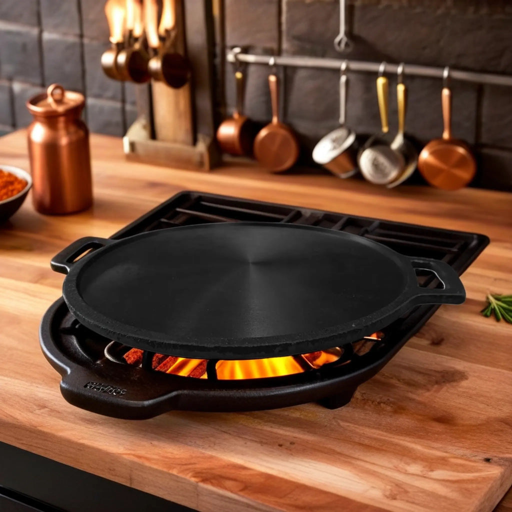 Cast Iron Tawa for Dosa/Chapathi/Roti | 29cm/11 inch